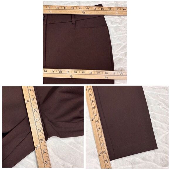 Loft Sutton Skinny Curvy Ankle Pants Stretch Preppy Work Career Brown Size 8 NWT - Picture 5 of 8